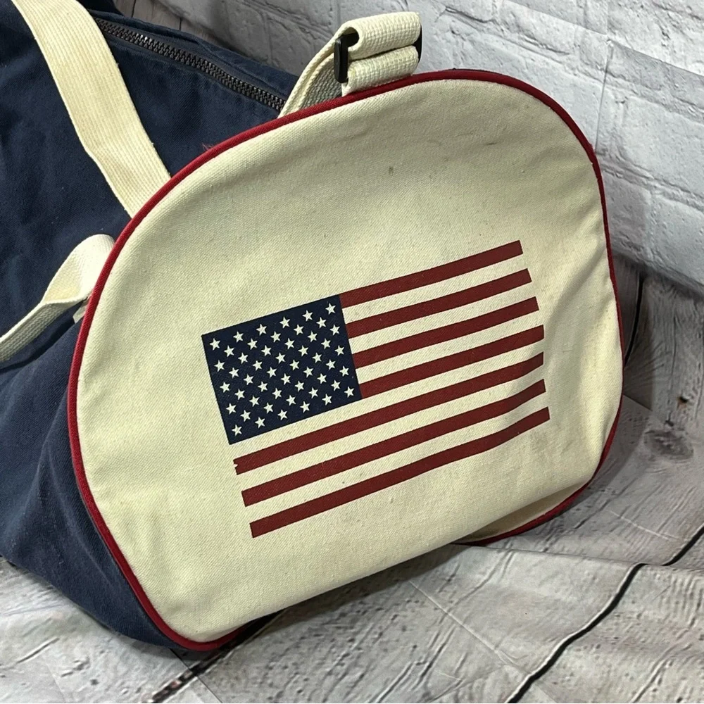 Vintage Bell Atlantic Yellow Pages Duffle Bag Equipment Blue Canvas Tote Phone